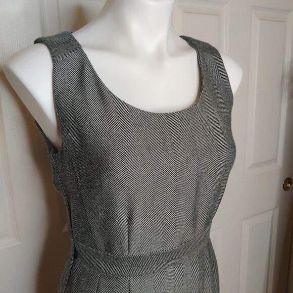H&M herringbone sheath dress sz 8 - Picture 2 of 9